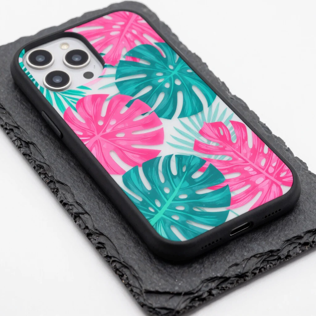 Neon Botanical Slim Case